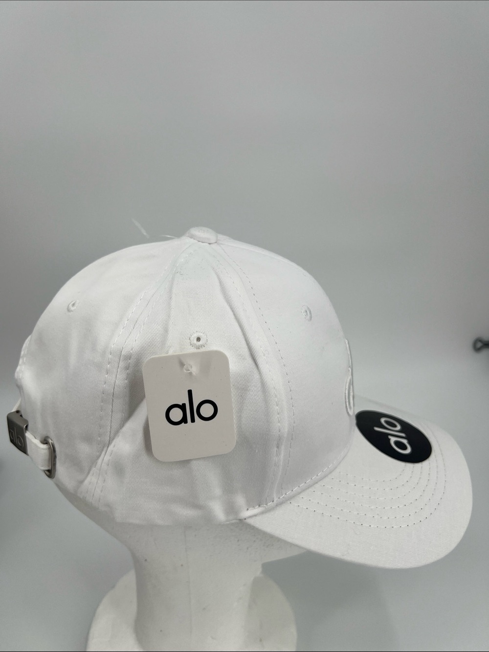 Alo Classic White Logo Baseball Cap - Picture 3 of 6